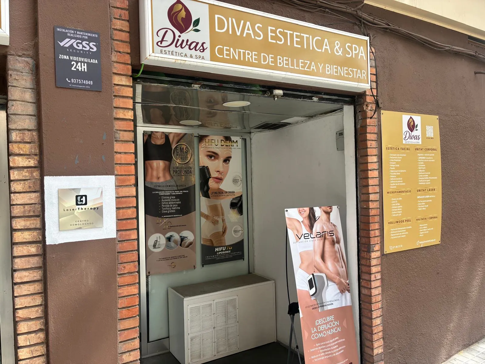 Fachada de Divas Estética & Spa, centro homologado en Nou Barris